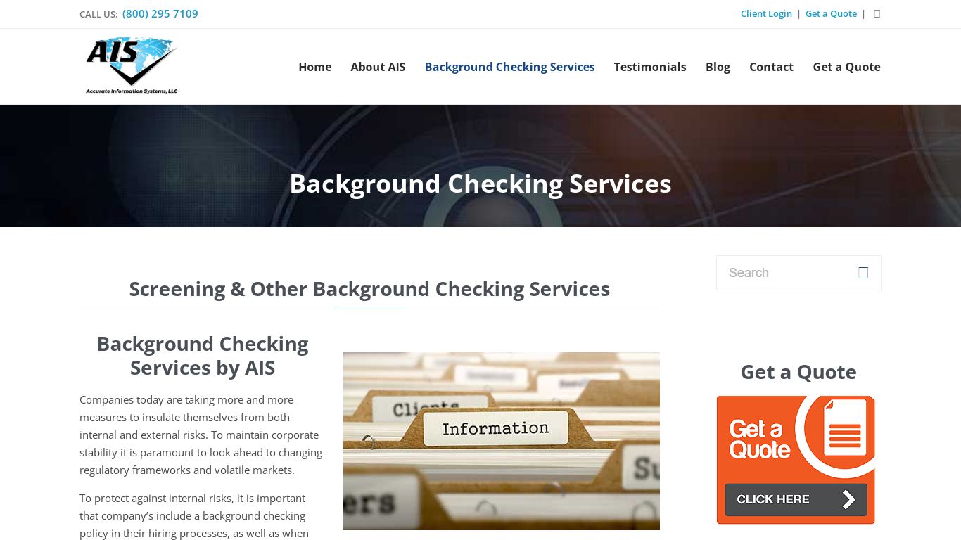 Background Checking Services | Accurate Information Systems