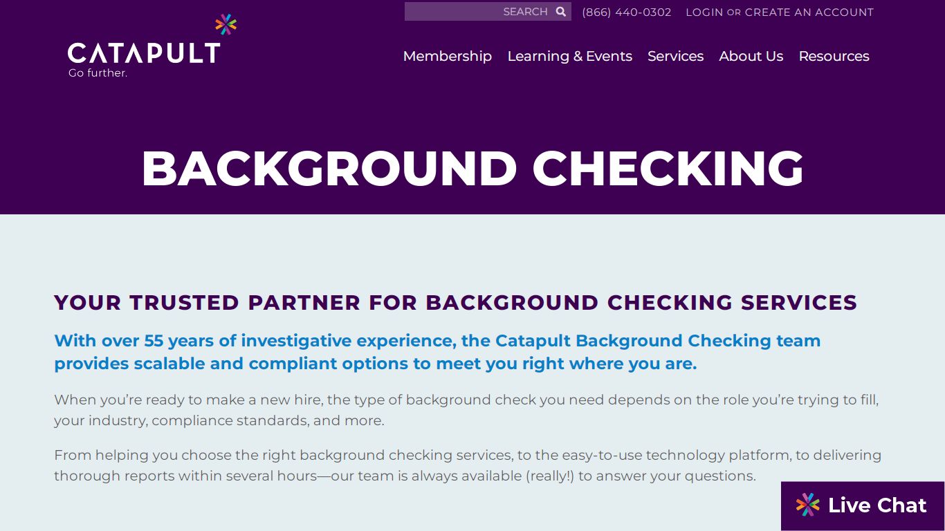 Background Checking - Catapult